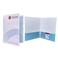 Carpeta de Presentación de Papel A4 con Dos Bolsillos, Impermeable, Ecológica y de Lujo, con Logotipo Personalizado de Fábrica China