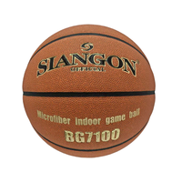 Ballons de basketball laminés SIANGON Taille 3/4/5/6/7 Intérieur/Extérieur Personnalisables pour l'entraînement Écologiques et Durables