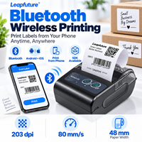 Leapfuture Printer Stiker Tanpa Tinta USB 2-Inch Baru 2-in-1 Printer Label Thermal Tersedia di Stok