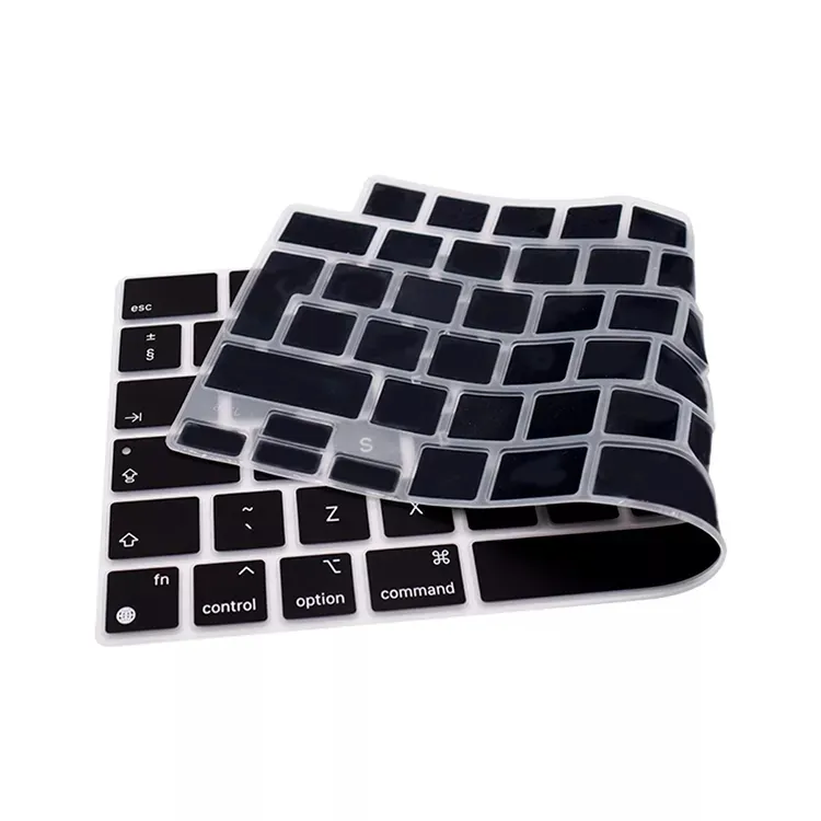 Funda de silicona protectora para teclado de MacBook Pro 14, 16, 2021, A2442, A2485, resistente al agua, versión de la UE