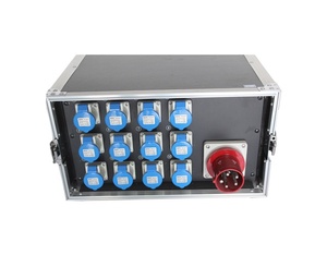 5U 12 Way Electrical Power Distribution Box With 16A 3pin Output