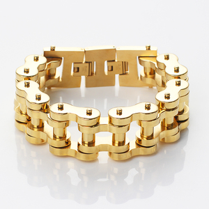 <span class=keywords><strong>Bracelet</strong></span> lourd en acier inoxydable pour hommes et femmes Style <span class=keywords><strong>de</strong></span> chaîne <span class=keywords><strong>de</strong></span> moto classique pour les occasions d'anniversaire - Product Image 1