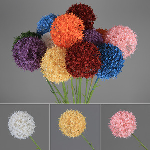 <b>Artificial</b> <b>Flower</b> Leek Ball Single Branch Plastic Wedding Decoration Washable Floral Arrangement Aisle <b>Flower</b> - Product Image 1