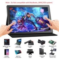 10.1 pouces IPS écran tactile moniteurs portables 1280*800 60Hz haute luminosité 500 nits Triple moniteur pour ordinateur portable avec support