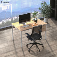 Bureau de travail à domicile moderne extensible en bois avec tiroirs verrouillables et design modulaire pour les enseignants