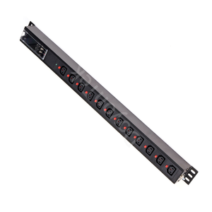 Centre de données IEC C13 C19 Rack anti-chute PDU 12 prises multiples 250V 32A 8kw IEC C13 C19 0U PDU vertical pour IDC - Product Image 1