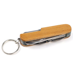 Logotipo personalizado 11 en 1 Cuchillo de bolsillo múltiple Cuchillo de recuerdo de metal Llavero - Product Image 5