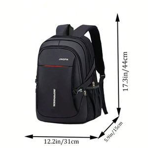 Мужской непромокаемый нейлоновый рюкзак с застежкой-молнией - Product Image 2