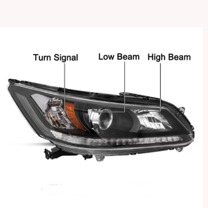 Faro Anteriore Versione USA per Sistemi di Illuminazione Auto 33100-T2A-H01 33150-T2A-H01 in Plastica per <span class=keywords><strong>Honda</strong></span> Accord <span class=keywords><strong>CR</strong></span> 2014 2015 - Product Image 4