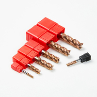 Fraise en carbure à long col à 2 cannelures personnalisable revêtement TiAlN 1/8 "-1/2" LOC pour fraisage de poche profonde tige droite ODM OEM