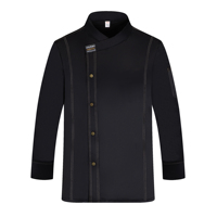 Ensemble d'uniformes de chef à manches longues sur mesure en gros pour les hôtels et les restaurants, polyester unisexe
