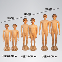 Mannequin enfant, mannequin ado fille garçon, mannequin en plastique corps entier pour vitrine de magasin de vêtements