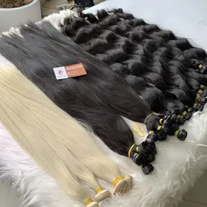 Genius Weft Natural Waves Extensiones de cabello Venta a granel Cabello virgen Belleza y cuidado personal del fabricante de Vietnam