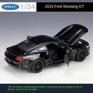 Welly <span class=keywords><strong>1</strong></span>:24 2015 F Ord M Ustang <span class=keywords><strong>GT</strong></span> Super Car Metal coleccionable simulación Die Cast Car aleación coche modelo juguete para niños adultos - Product Image 4