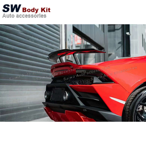 Spoiler Posteriore in Fibra di Carbonio Stile <span class=keywords><strong>N</strong></span> per Lamborghini Huracan LP610 EVO, Kit Aerodinamico per Aggiornamento Spoiler Posteriore - Product Image 3