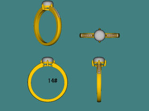 Commercio all'ingrosso 925 argento Sterling 14K placcato oro 18K cuore farfalla perla donna gioielli personalizzati anelli di moda produttore di anelli - Product Image 4