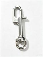 Mousqueton pivotant en acier inoxydable, mousqueton simple pour la plongée, clip à ressort rotatif pour équipement de plongée sous-marine et matériel marin