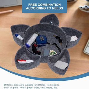 High Quality Felt Drawer Organizer <b>Tray</b> Desktop <b>Storage</b> Organizer <b>Tray</b> for Coins and Jewelry and Sundries with Factory Price - Product Image 4