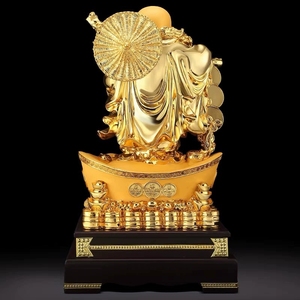 Cuộc Sống Lớn Kích Thước Vàng Màu Sắc Vàng Bức Tượng Quà Tặng Nhựa Phong Thủy Trung Quốc Chất Béo Budai Đứng Hạnh Phúc Cười Phật Tượng Cho Bán - Product Image 6