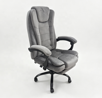 Chaise de bureau moderne inclinable en velours, design personnalisé 2026, pour directeur