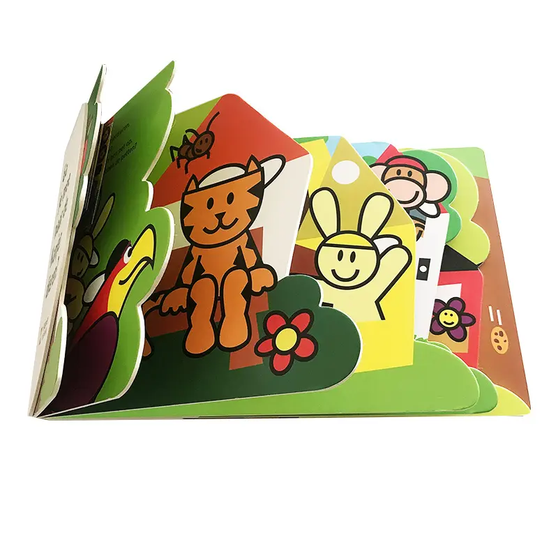 Livros para crianças de atacado morre corte personalizado cor completa qualidade da placa das crianças serviço de impressão do livro