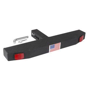 Barra de protección trasera para camioneta, acero Q195 Q235, color negro con bandera estadounidense, para mejora de camionetas pickup - Product Image 5