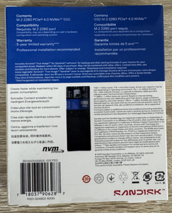 <span class=keywords><strong>SSD</strong></span> interne NVMe M.2 2280 bleu SN5100 500 Go pour ordinateur portable et de bureau - Product Image 6