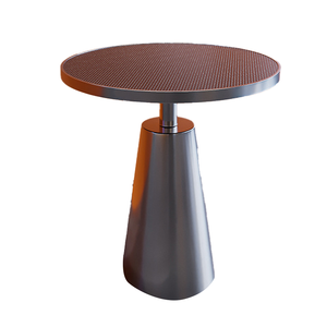Customized Modern Western Restaurant <strong>Half</strong> Circle Deck Sofa Dining Stainless Steel Table and <strong>Chair</strong> - Product Image 6