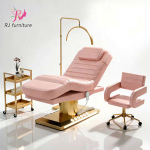 Lit de massage électrique 3 moteurs rose de luxe pour salon de beauté, spa et soins du visage – Vente chaude, idéal pour les salons de massage - Product Image 1