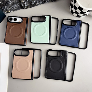เคสโทรศัพท์มือถือแบบพับได้แม่เหล็กหนังกันกระแทก รุ่น 2026 สำหรับ iPhone 18 Fold ultra ลายเส้นฝ้า แม่เหล็กปิดหน้าจอ ฝาหลัง PC - Product Image 2