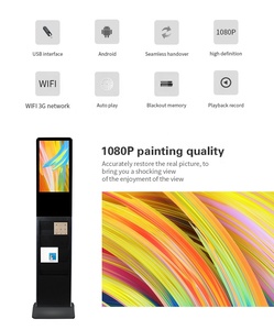 21.5 pollici Android LCD piano in piedi digital signage catalogo scaffale totem con connessione wifi per <span class=keywords><strong>la</strong></span> <span class=keywords><strong>casa</strong></span> di caffè - Product Image 4