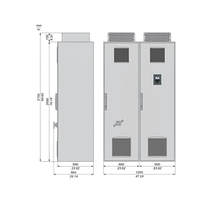 ตู้ควบคุมมอเตอร์ไฟฟ้า 573A 380V IP54 รุ่น ATV660 สำหรับมอเตอร์เดี่ยว ใช้กับปั๊ม ใช้ในสภาพแวดล้อมภายในอาคาร - Product Image 4