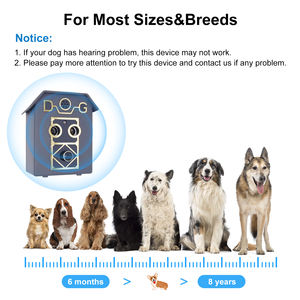 Dispositif de contrôle ultrasonique <span class=keywords><strong>Anti</strong></span>-<span class=keywords><strong>aboiement</strong></span> pour chien, étanche, extérieur, 50 pieds, son ultrasonique automatique, 2 haut-parleurs - Product Image 3