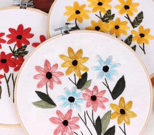 <span class=keywords><strong>Kit</strong></span> de broderie créative fait main en gros pour la décoration de la maison, <span class=keywords><strong>kit</strong></span> de point de croix, broderie, cerceau en bambou - Product Image 3