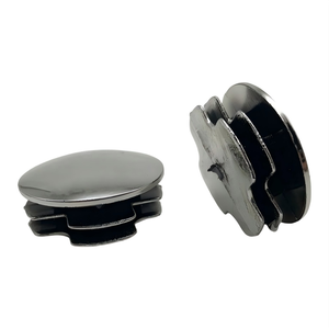Bouchon d'insertion rond chromé à clipser, embout de tuyau en plastique, capuchon anti-poussière pour tube métallique fabriqué en Chine - Product Image 3