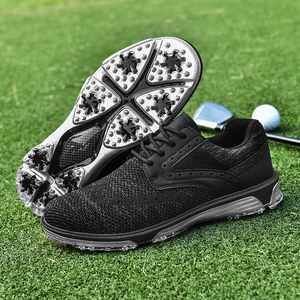 Zapatos de Golf con Tacos para Hombre, Diseño OEM Personalizado, Profesionales, Nuevos, Impermeables, con Forro de Malla, para Todas las Estaciones - Product Image 4