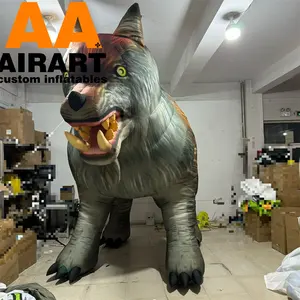 シミュレートタイプのインフレータブルオオカミ動物、広告装飾用のインフレータブルビッグウルフモデルバルーン