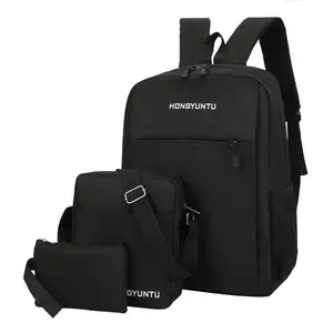 3 In 1 Mochila Leisure Aangepaste School Rugzak Sets Studenten Boekentas Met Schoudertas En Portemonnee