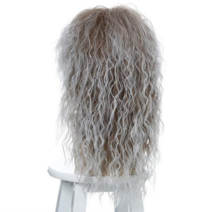 América Rock europeo estilo <span class=keywords><strong>Peluca</strong></span> de pelo sintético rizado Afro Negro hombres <span class=keywords><strong>peluca</strong></span> para los hombres blancos - Product Image 3