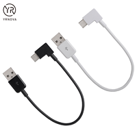 Kabel USB 3A Tipe C 3.0 Pengisian Cepat 90 Derajat Sudut Kanan A ke C Berlapis Pelindung Nilon Datar Pita 90 Derajat Kabel USB Tipe C