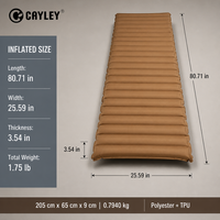 Matelas pneumatique de camping portable en TPU, léger et durable, pour la randonnée en plein air, les voyages en parc, pour les jeunes et les adultes
