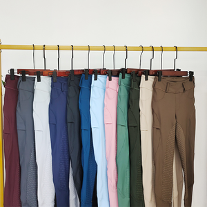 Culotte d'Équitation Noire avec LOGO PERSONNALISÉ, Legging d'Équitation Femme, Pantalon Écologique de Chevaux, Collant d'Équitation Femme, Vêtements Équestres Femme - Product Image 3