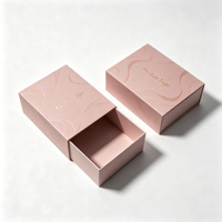 Boîte à tiroir élégante et tendance avec impression couleur intégrale, boîte cadeau rigide personnalisée en ivoire de qualité supérieure avec doublures en mousse EVA