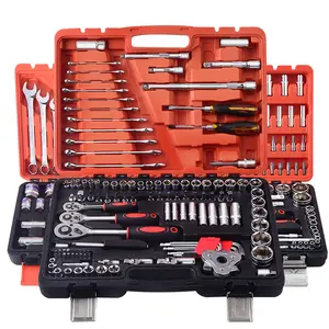 121 Pcs Chrome Vanadium Socket Torque Ratchet Wrench Auto Car Repair Mechanic Toolbox Tools Box Set