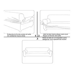 Protector de Muebles Antideslizante OGGAM 187x243 Cm, Funda Elástica para Futón y Sofá - Product Image 4