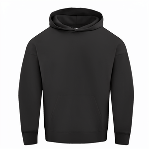 Custom Logo 350G Heavyweight <b>Fleece</b> <b>Hoodie</b> <b>Oversized</b> Plus Size Winter Print Embroidered Knitted Women's Hoodies & Sweatshirts - Product Image 1