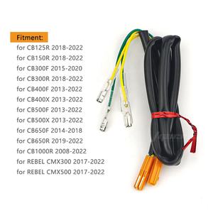 Accessoires de connecteur de ligne de câble de prise de câblage de clignotant de moto pour HONDA REBEL CMX300 <span class=keywords><strong>CB125R</strong></span> CB650R 1000R - Product Image 3
