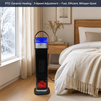 2000W PTC Slimme Ruimteverwarmer met Afstandsbediening, Snelle Verwarming, Draagbare Elektrische Verwarming met Ventilatie voor Thuisgebruik, OEM Logo