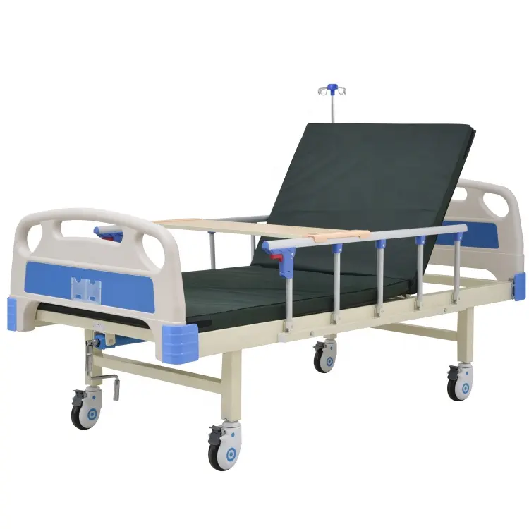 พับHB-M-G023เดี่ยวฟังก์ชั่นOne Crankกึ่งฟาวเลอร์คู่มือการใช้งานโรงพยาบาลเตียงผู้ป่วยสำหรับขาย