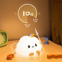 Silicone Enfants Jouets Chambre Nuages Lampe Table Lumière Rechargeable Cadeau Robinet Type Nuages Pépinière Lampe De Chevet LED Veilleuse